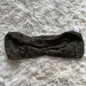 PINK Victoria's Secret Olive Lace Bandeau